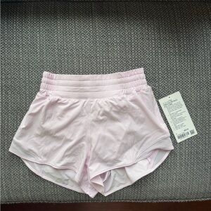 Pink Organza Lululemon Hotty Hot HR Short 2.5”